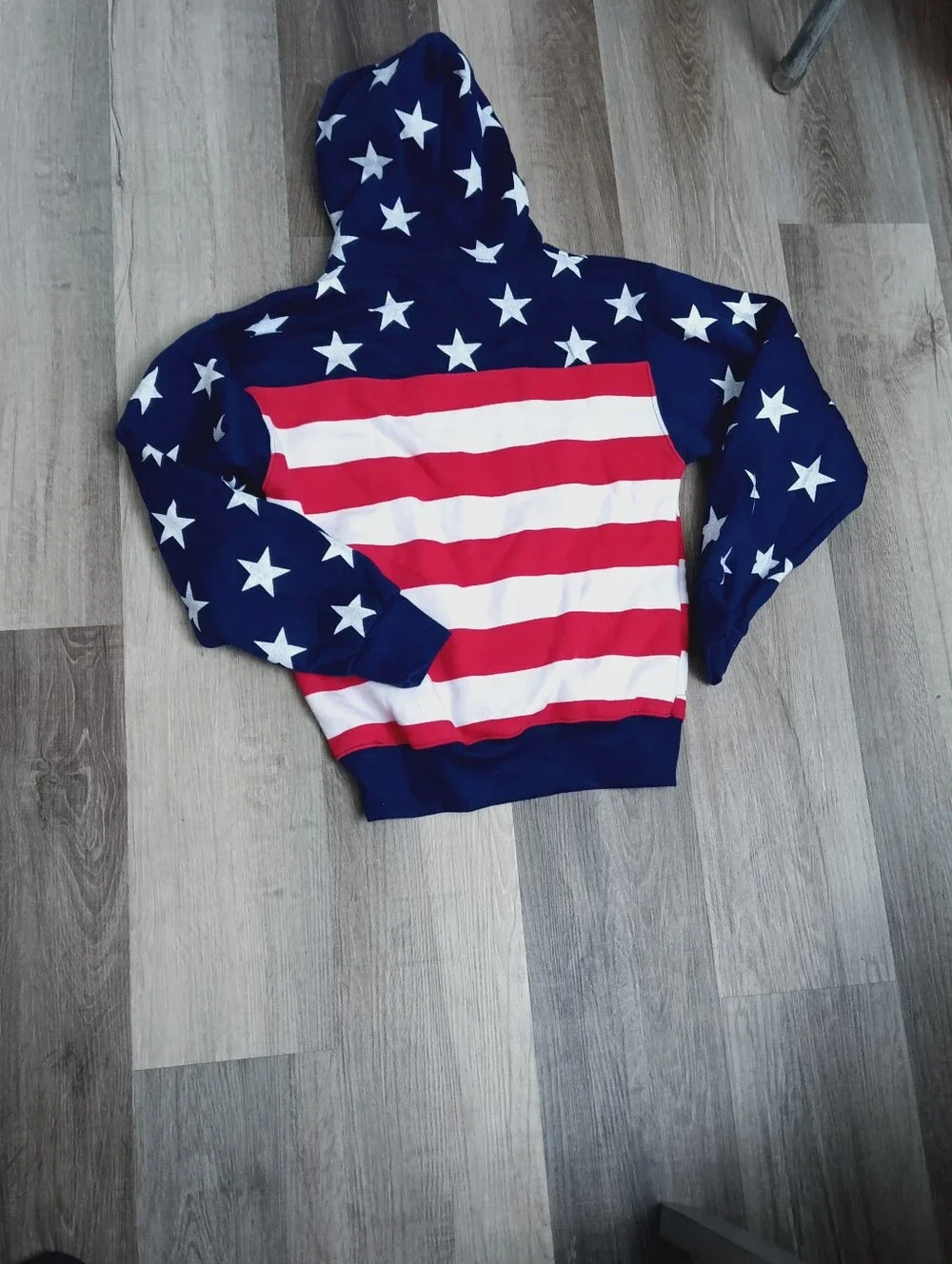 DC USA Flag Pullover Hoodie - Blue/Red/White